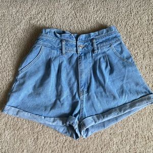 Rolled Jean Shorts